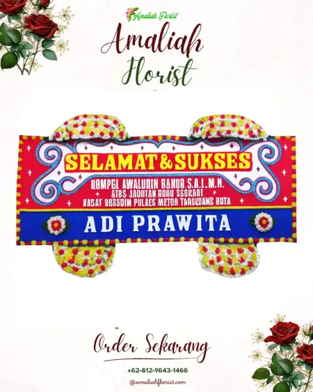 Papan Bunga Ucapan Selamat Bukit