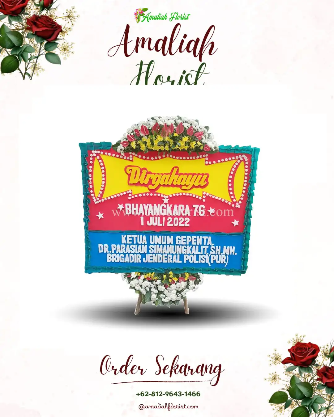 Papan Bunga HUT Ulang Tahun Bukit